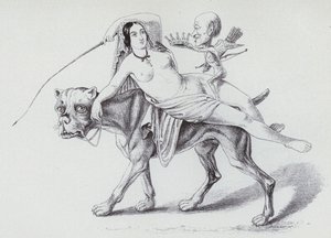 Bor üzerinde Ariadne (lito) by German School