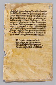 Ars Minor, Aelius Donatus tarafından basıldı, Konrad Dinckmut tarafından basıldı, Ulm, c.1476-80 (blok kitabı) by German School