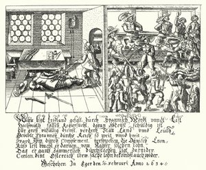 Albrecht von Wallenstein suikastı by German School