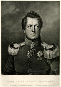 Ağustos Kont Neidhard von Gneisenau by German School