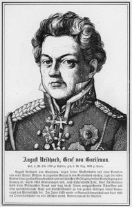 August Neidhard, Gneisenau Kontu (gravür) by German School