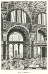 Caracalla Hamamları, Roma (gravür) by German School