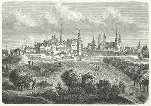 17. yüzyılda Berlin ve Coln (gravür) by German School