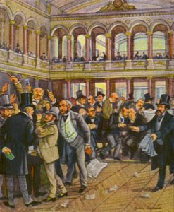 Berliner Borse / Berlin Menkul Kıymetler Borsası (renkli lito) by German School