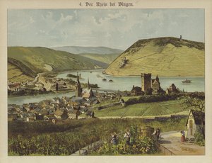 Bingen Am Rhein (renkli taş) by German School