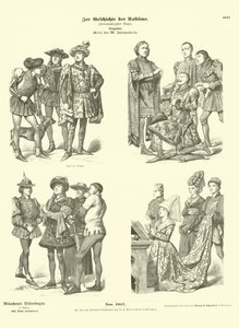 Burgonya kostümleri, 15. yüzyıl ortası by German School