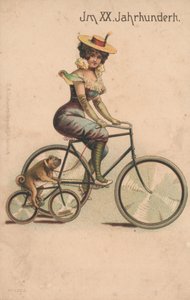 1900'ün dönüşünü kutlayan kart (renkli litho) by German School