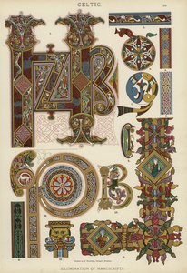 Kelt, El Yazmalarının Aydınlatması (renkli taş) by German School
