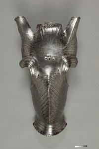 Maximilian tarzında Chanfron, c.1510 (çelik) by German School