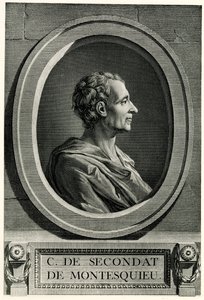 Montesquieu'lu Charles de Secondat by German School