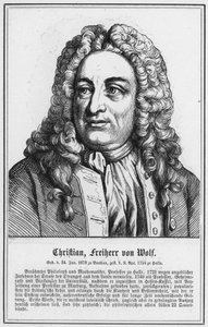 Christian, Freiherr von Wolf (gravür) by German School