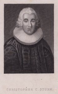 Christopher Christian Sturm, Alman ilahiyatçı (gravür) by German School