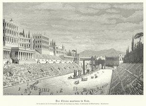Circus Maximus, Roma (gravür) by German School