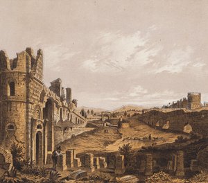 Maxentius Sirki, Roma (renkli taş baskı) by German School