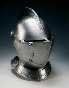 Saha için yakın kask, c.1550-70 (çelik, demir, deri ve pirinç) by German School