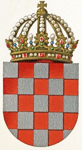 Hırvatistan arması, 1898 dolayları by German School