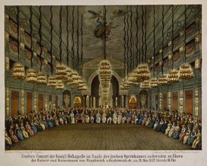 İmparatorluk çiftinin onuruna Dresden Opera Binası