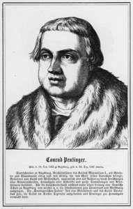 Conrad Peutinger (gravür) by German School