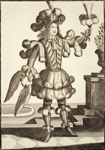 Tüy Satıcısı için kostüm, bar. Gerard Valck (16512-1726) c.1690 tarafından by German School