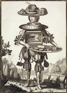 Pastacı Kostümü, bar. Gerard Valck (16512-1726) c.1690 tarafından by German School