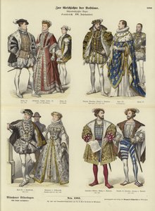 Fransız kraliyet ve soylularının kostümü, 16. yüzyıl by German School