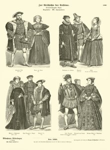 İngiliz ve İskoç kraliyet ve soylularının kostümleri, 16. yüzyıl by German School