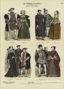 İngiliz ve İskoç kraliyet ve soylularının kostümleri, 16. yüzyıl by German School