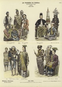 Endonezya Kostümleri, 1880 by German School