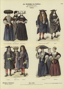 Strasbourg Kostümleri, 17. Yüzyıl by German School