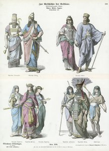 Eski Asurlular, Medler ve Mısırlıların Kostümleri by German School