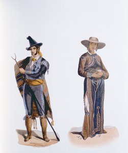 Meksika ve Vera Cruz sakinlerinin kostümleri by German School