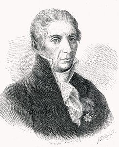 Adolf Closs (1840-94) tarafından oyulmuş Kont Alessandro Volta (1745-1827) by German School