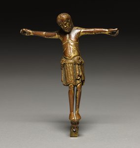 Çarmıha Gerilmiş İsa, c.1200 (altın yaldızlı bronz) by German School