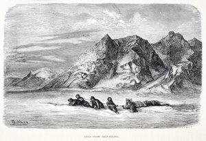 Derin Kar seyahati, bar. Londra 1874 by German School