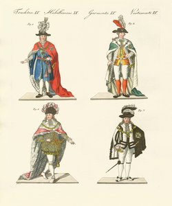 Farklı şövalye düzeni (renkli gravür) by German School