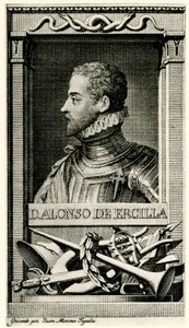 Don Alonso de Ercilla ve Zuniga by German School