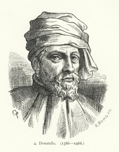 Donatello, İtalyan Rönesans heykeltıraş (gravür) by German School
