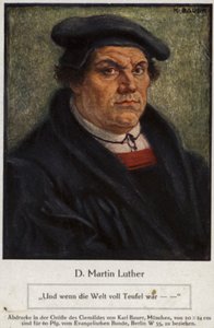 Dr Martin Luther by German School