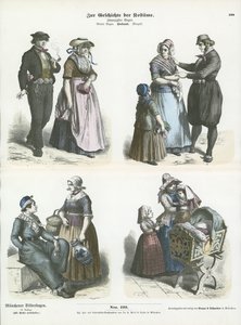 Hollanda kostümleri, 19. yy by German School