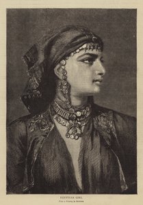 Mısırlı Kız (gravür) by German School