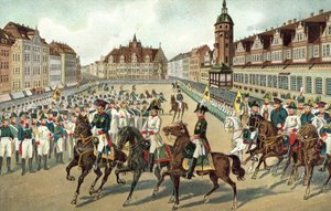 Üç Müttefik hükümdarın Leipzig