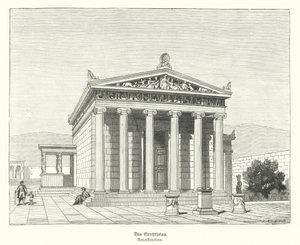 Erechtheion, Athena ve Poseidon