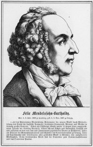 Felix Mendelssohn-Bartholdy (gravür) by German School