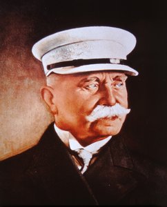 Ferdinand Kont von Zeppelin (renkli taş) by German School