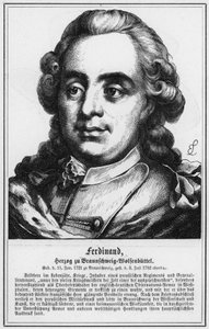 Ferdinand, Brunswick-Wolfenbuttel Dükü (gravür) by German School
