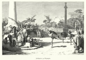 Olympia Festivali, Antik Yunanistan (gravür) by German School