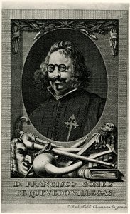 Francisco Gomez de Quevedo ve Villegas by German School