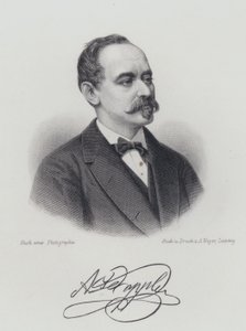 Franz Doppler, Avusturyalı flütçü ve besteci (gravür) by German School