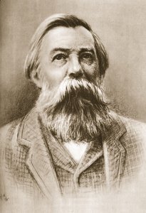 Frederick Engels (sepya fotoğrafı) by German School