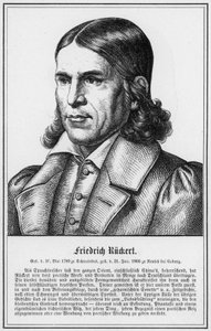 Friedrich Ruckert (gravür) by German School
